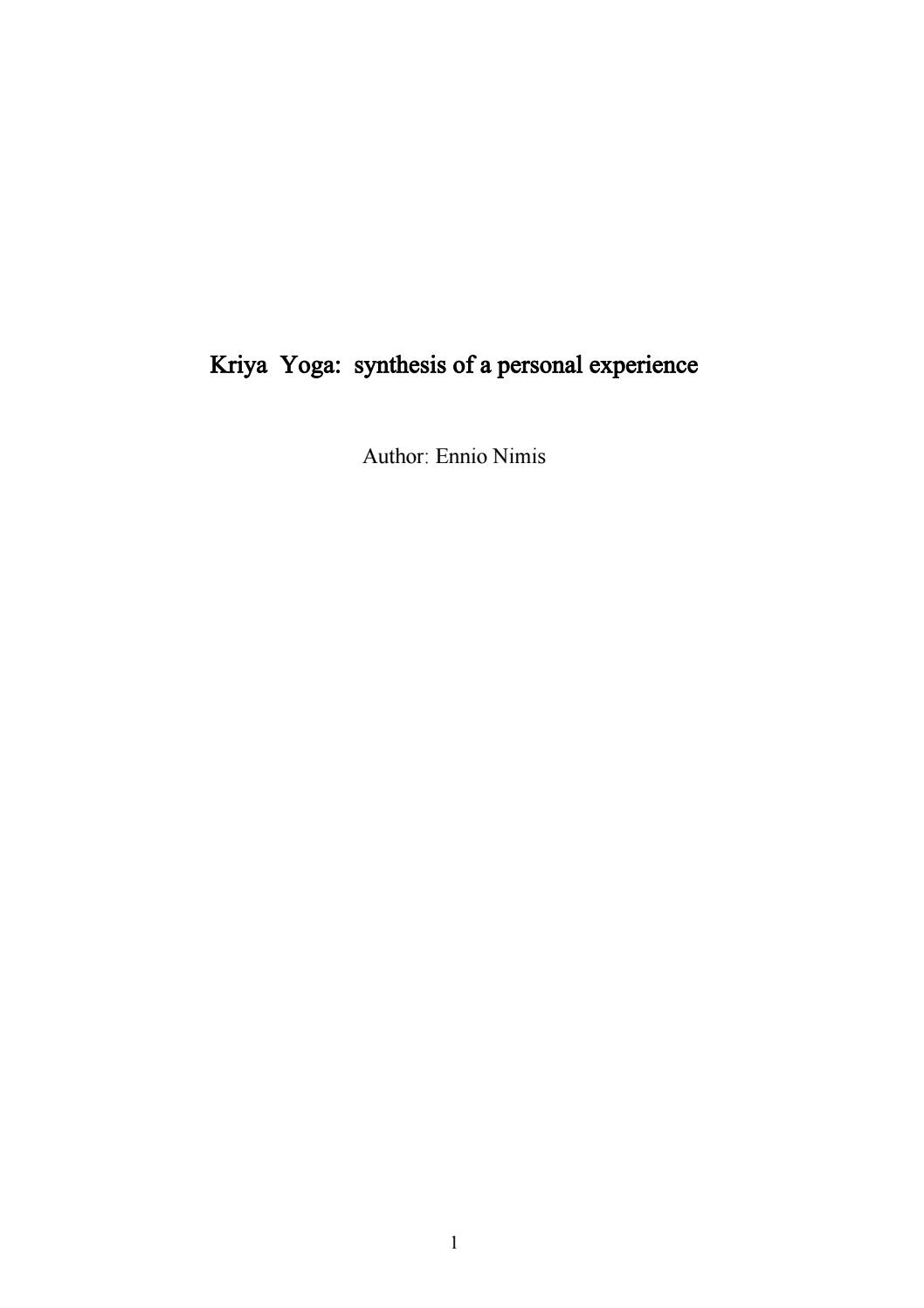 Kriya Yoga Of Babaji 144 Techniques Pdf To Jpg